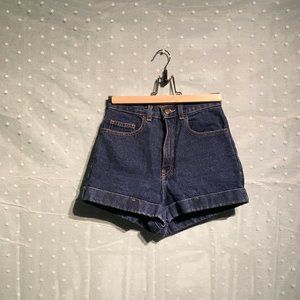 American Apparel high-waisted denim shorts
